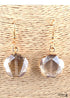 Boho Earrings, RH Dangle Earrings, Gold Crystal Plum Blossom